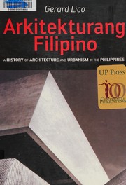 Arkitekturang Filipino by Gerard Lico