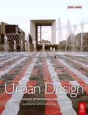 Cover of: Urban design: a typology of procedures and products : illustrated with over 50 case studies