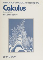 Cover of: Calculus (Calculus) by Dennis D. Berkey