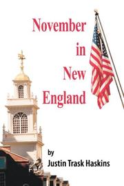 Cover of: November in New England