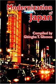 Cover of: Modernization of Japan by Gbingba T Gbosoe