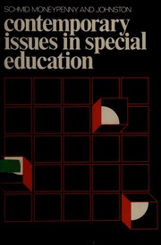 Cover of: Contemporary issues in special education