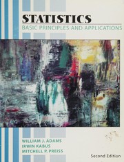 Cover of: Statistics by William J. Adams