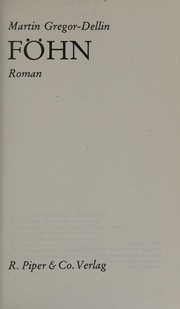 Cover of: Föhn: roman