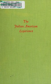 Cover of: Assimilation of the Italian immigrant.