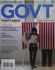 Cover of: Govt 3 by Edward Sidlow