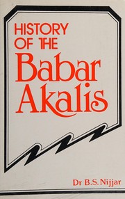 Cover of: History of the Babar Akalis