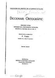 Cover of: Diccionari ortogràfic: precedit d'una exposició de l'ortografia Catalana segons el sistema de l'I.d'E.C.
