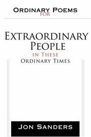 Cover of: Ordinary Poems for Extraordinary People in These Ordinary Times