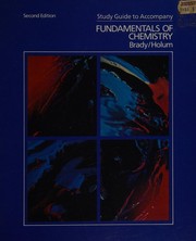 Cover of: Brady Sg Fundamentals of Chemistry by James E. Brady