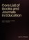 Cover of: Core list of books and journals in education