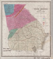 Cover of: Bonner's map of the State of Georgia: with the addition of its geological features : published by W.T. Williams