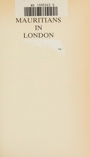 Cover of: Mauritians in London