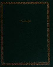 Cover of: L' Écologie. by 