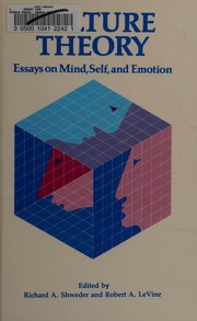 Cover of: Culture theory: essays on mind, self, and emotion