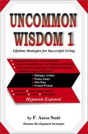 Cover of: Uncommon Wisdom 1 | F. Anton Stahl