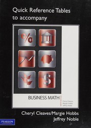 Cover of: Quick Reference Tables for Business Mathematics