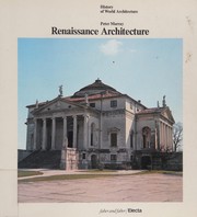 Cover of: Renaissance architecture by Murray, Peter