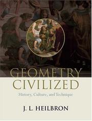 Cover of: Geometry Civilized: History, Culture, and Technique
