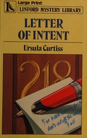 Cover of: Letter of intent by Ursula Curtiss