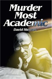 Cover of: Murder Most Academic by David Stewart