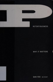 Cover of: Pretentiousness by Dan Fox