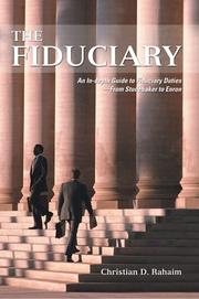 Cover of: The Fiduciary | Christian D. Rahaim