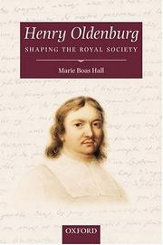 Cover of: Henry Oldenburg: Shaping the Royal Society