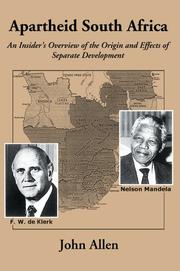 Cover of: Apartheid South Africa by John Allen