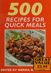 Cover of: 500 Recipes for Quick Meals