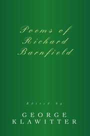 Cover of: Poems of Richard Barnfield | George Klawitter