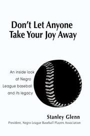 Cover of: Don't Let Anyone Take Your Joy Away by Stanley Glenn