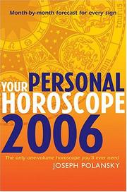 Cover of: Your Personal Horoscope 2006 (Your Personal Horoscope)