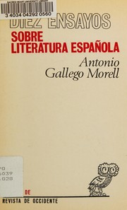 Cover of: Diez ensayos sobre literatura española.