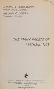 Cover of: The many facets of mathematics