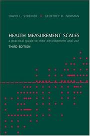 Cover of: Health measurement scales by David L. Streiner