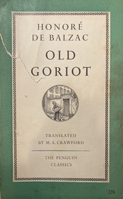 Cover of: OLD GORIOT.