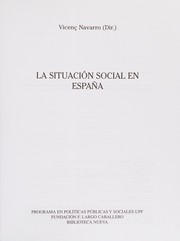 Cover of: La situación social en España