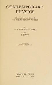 Cover of: Contemporary physics