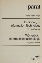 Cover of: Dictionary of information technology: English/German = Wörterbuch Informationstechnologie : Englisch/Deutsch