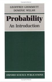 Cover of: Probability by Geoffrey Grimmett