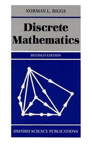 Cover of: Discrete Mathematics (Oxford Science Publications) by Norman L. Biggs