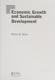 Cover of: Economic growth and sustainable development