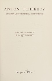Cover of: Anton Tchekhov by S. S. Koteliansky
