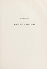 Cover of: Un visage de l'île d'Orléans: Saint-Jean