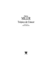Cover of: Tropic of Cancer by 