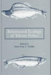 Cover of: Behavioural ecology of teleost fishes