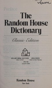 Cover of: The Random House dictionary