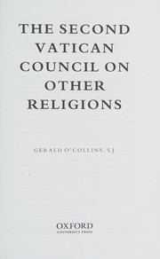 Cover of: Second Vatican Council on Other Religions