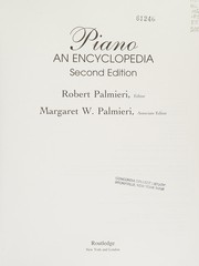 Cover of: Piano by Robert Palmieri, editor ; Margaret W. Palmieri, associate editor.